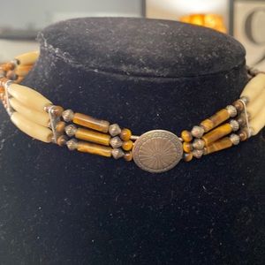 Child’s Southwest medallion and bead choker